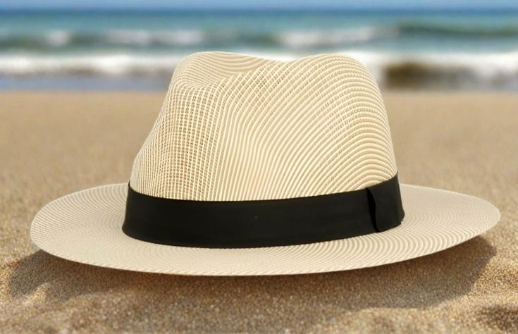 Elevate your style with "SLAY". Made with panama light brown paper straw, this sophisticated hat adds a touch of luxury to any outfit. Perfect for a day at the beach or a day out on the town, make a statement with this exclusive piece. Material: Straw Size: M/L (56-58cm) (elastic sweatband) Brim: Approx 3 inches Chic Straw Hat For Beach Season Travel, Chic Straw Hat For Travel And Beach Season, Elegant Straw Hat With Upf 50+, Chic Straw Hat With Uv Protection For Travel, Chic Panama Hat With Upf 50+ For Beach Season, Elegant Beige Hat With Uv Protection, Elegant Natural Straw Hat For Travel, Chic Panama Hat With Uv Protection For Beach Season, Chic Fedora Sun Hat For Beach Season