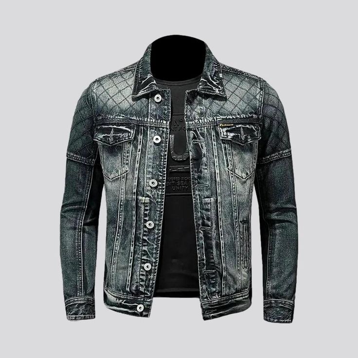 Introducing the must-have item for the 2024 Spring Collection our sanded biker men's denim jacket! This biker style jacket is the perfect combination of vintage and slim, giving you an edgy yet sophisticated look.Distinctive Features: Vintage Vibes: The sanded denim gives this jacket a vintage feel, making it a timeless addition to your wardrobe. Slim Fit: The slim fit of this jacket ensures a sleek and modern silhouette, perfect for any occasion. Biker Style: With its asymmetrical zip closure a Winter Denim Biker Jacket With Long Sleeves, Denim Biker Jacket With Long Sleeves For Winter, Denim Long Sleeve Biker Jacket For Winter, Casual Outerwear With Pockets For Biker Events, Biker Style Long Sleeve Denim Jacket For Streetwear, Cotton Outerwear For Biker Events In Fall, Casual Biker Jacket With Pockets For Biker Events, Casual Denim Biker Jacket For Streetwear, Casual Biker Jacket With Pockets For Events