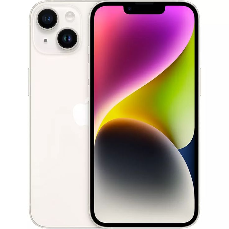 an iphone 11 is shown in white with the camera facing towards the front and back