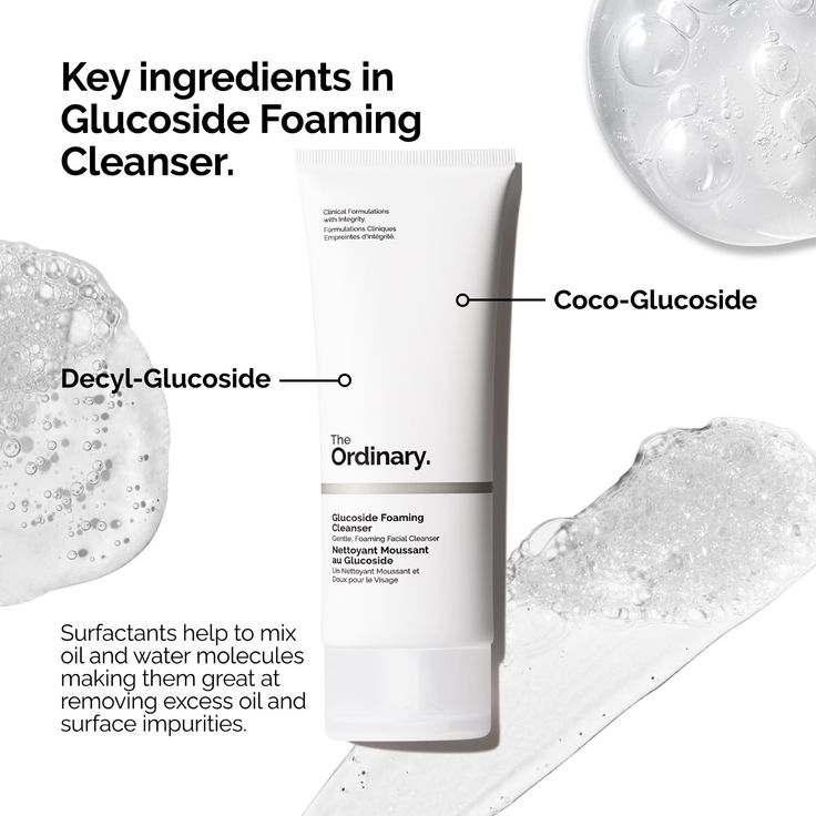 The Ordinary Glucoside Foaming Cleanser, Cleanser Photography, The Ordinary Cleanser, Acne Routine, Types Of Acne, Water Molecule, Foaming Facial Cleanser, Foaming Cleanser, Skincare Photography