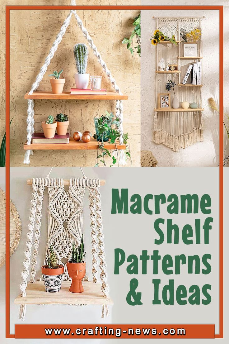 macrame shelf patterns and ideas