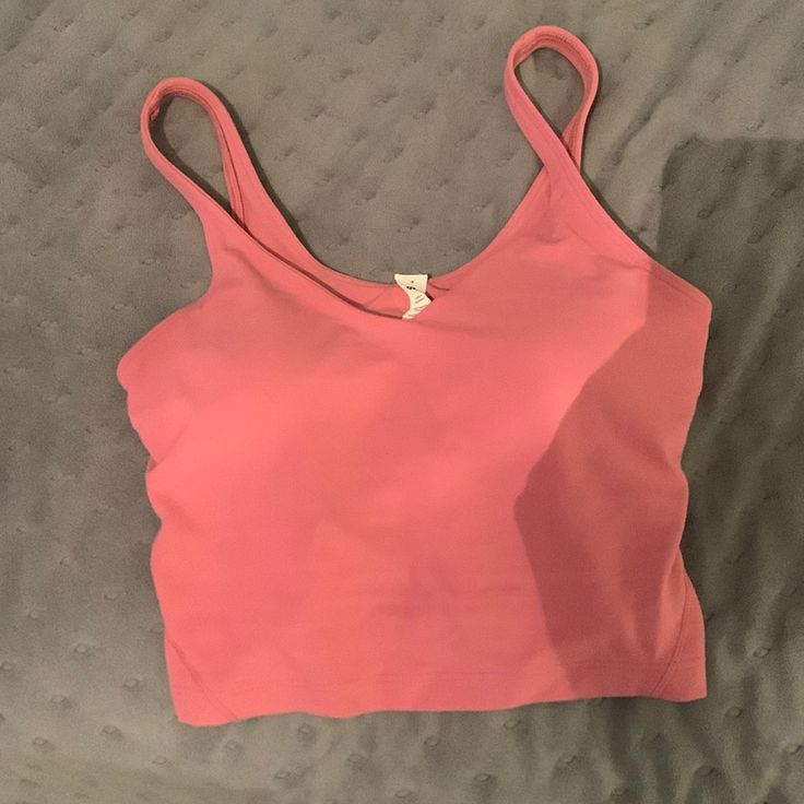 Rare Color(Pink Blossom) -Size 4 -Align Tank -Very Cute! Pink Crop Top For Yoga, Pink Crop Top For Yoga And Spring, Pink Bra Friendly Top For Spring, Pink Crop Top For Summer Yoga, Pink Crop Top For Yoga And Summer, Pink Crop Top For Yoga In Summer, Pink Tops For Spring, Trendy Pink Crop Top For Workout, Trendy Pink Workout Crop Top