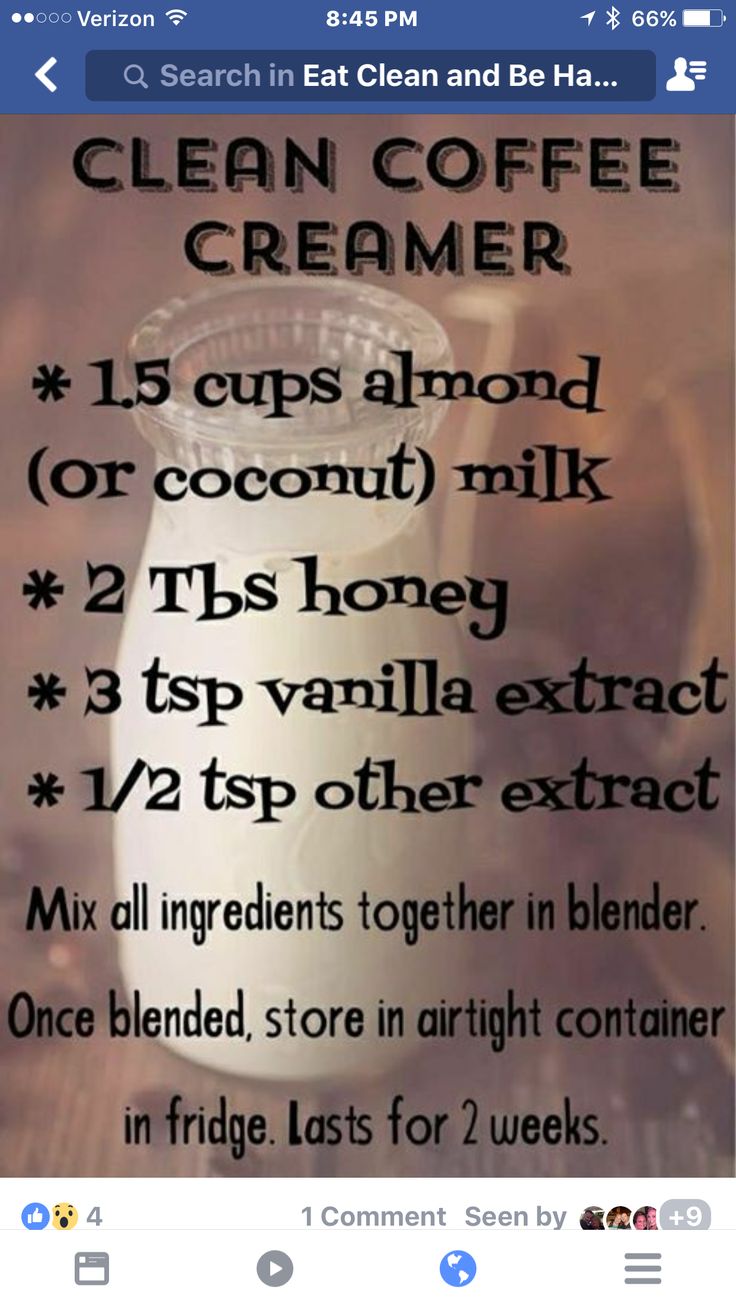 a recipe for homemade coffee creamer with instructions on how to make it in minutes