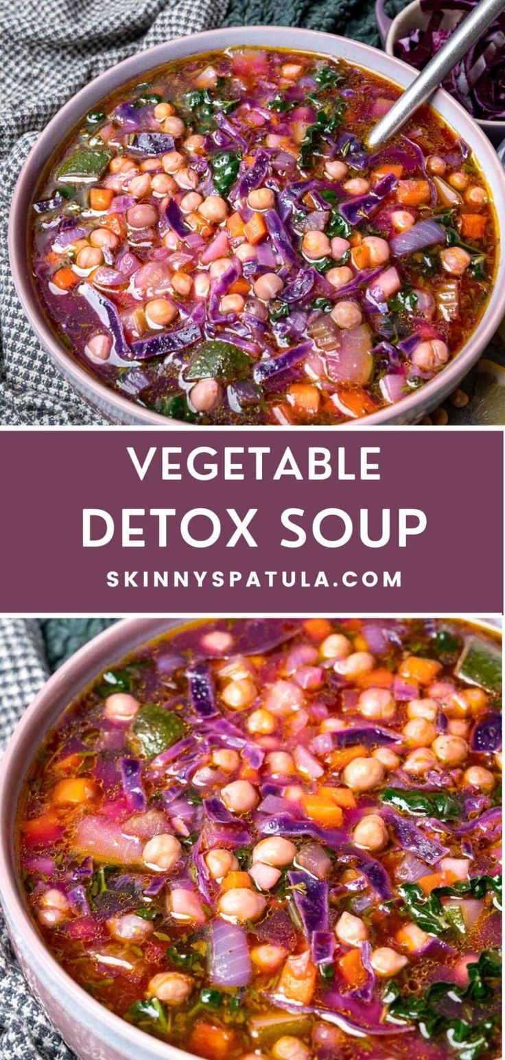 Vegetable Detox Soup Vegan Detox Soup, Detox Soup Recipes, Detox Vegetable Soup, Easy Vegan Soup, Soup Cleanse, Healing Soup, Inflammatory Recipes, Detox Soup, Get Back On Track