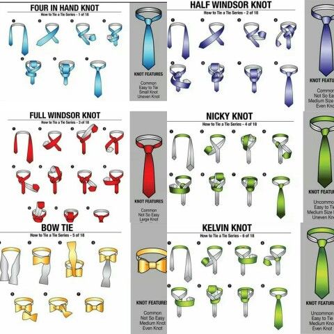 How To Tie A Tie, Tying Tie, Types Of Tie Knots, Different Tie Knots, Tying A Tie, Different Types Of Ties, Tie A Tie Easy, Cool Tie Knots, Tie Knots Men