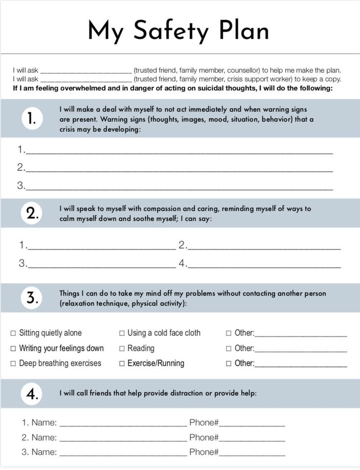 Safety Planning Worksheet, Safety Plan For Teens, Safety Plan For Kids Mental Health, Safety Planning, Crisis Plan, Adolescent Therapy, Group Therapy Activities, Safety Plan, Counseling Techniques