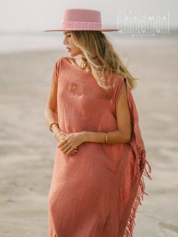 Coral Pink Boho Goddess Poncho Dress | Boho Festival Outfits | Beach Tunic Dress | Goddess OutfitsBoho Goddess Poncho Dress | Boho Festival Outfits | Beach Tunic Dress | Goddess Outfits Summer Beach Poncho As Beach Cover-up, Flowy Summer Poncho For Beach Cover-up, Boho Chic Fashion Bohemian, Pink Tunic Beach Cover-up, Bohemian Flowy Poncho As Beach Cover-up, Chic Beach Cover-up Poncho, Boho Style Outfits Summer, Beach Tunic Dress, Bohemian Outfits