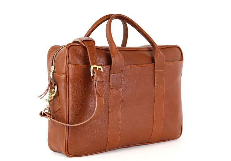 Slim Leather Briefcase | Frank Clegg Frank Clegg, Leather Briefcase, Leather Goods, Handmade Leather, In America, Leather Handmade, For Life, Piping, Leather Bag