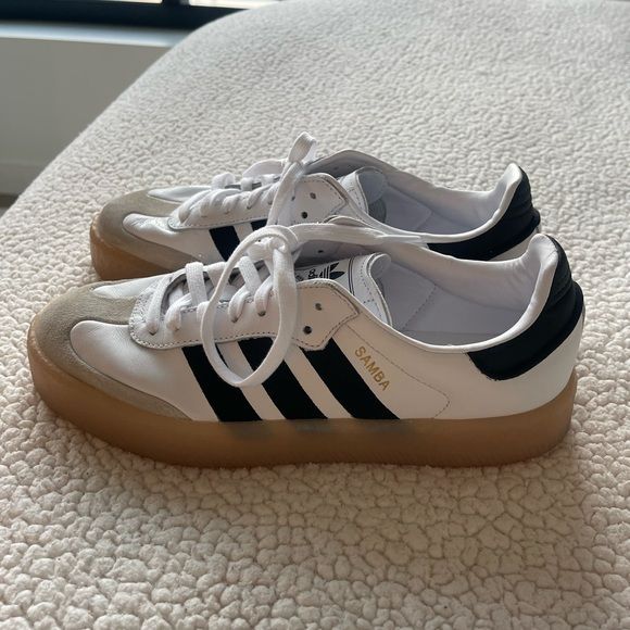 Platform White Samba Sneaker Platform Sambas, Adidas Samba Platform, Samba Platform, Sambas White, Platform Adidas, White Samba, Adidas Platform, Samba White, Somewhere In Northern Italy 1983