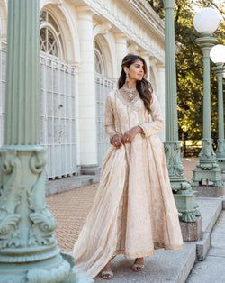 Isabella Outfit | Ayla Noor NY Desi Dress, Angrakha Style, 3 Piece Suits, Dyeing Process, Straight Pants, Raw Silk, Anarkali, 3 Piece, Desi