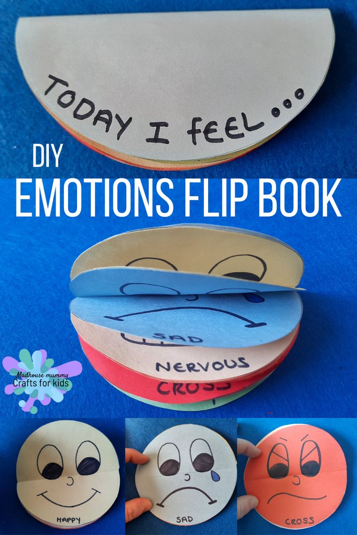 the instructions for how to make an emotics flip book with paper and glue