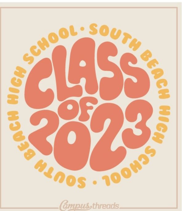 an orange and white class of 2012 poster