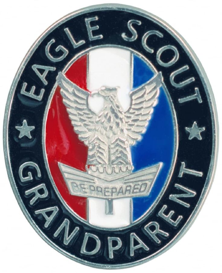 an eagle scout emblem is shown on a white background