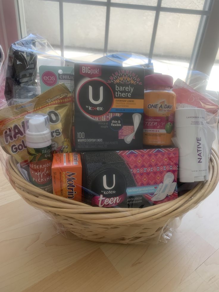 a basket filled with lots of different items