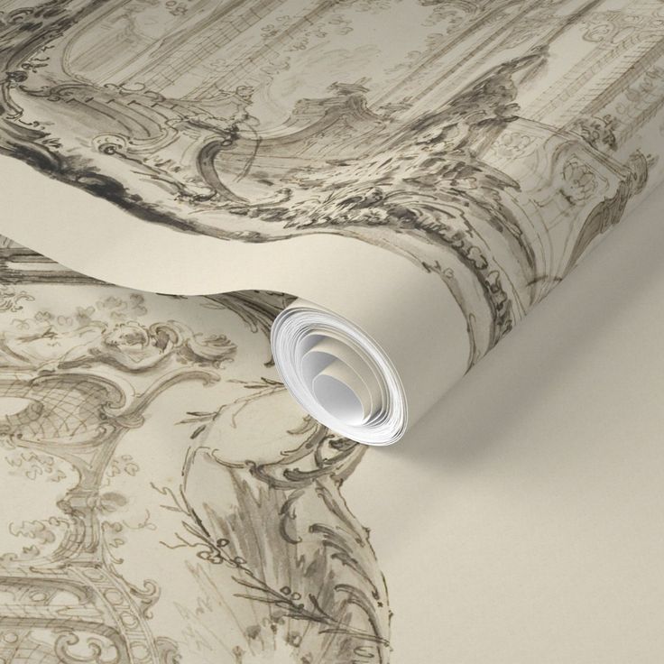 a wallpaper with an ornate design on it's side and the top corner