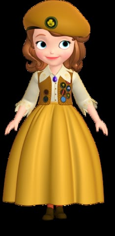 Sofia's Buttercup Scout Outfit Sofia The First Cartoon, Sofia The First Characters, The Dobre Twins, Phineas E Ferb, Disney Princess Sofia, Princess Sofia The First, Sofia Party, Disney Jr, Halloween Ball