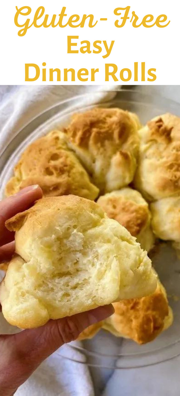 gluten - free easy dinner rolls on a plate