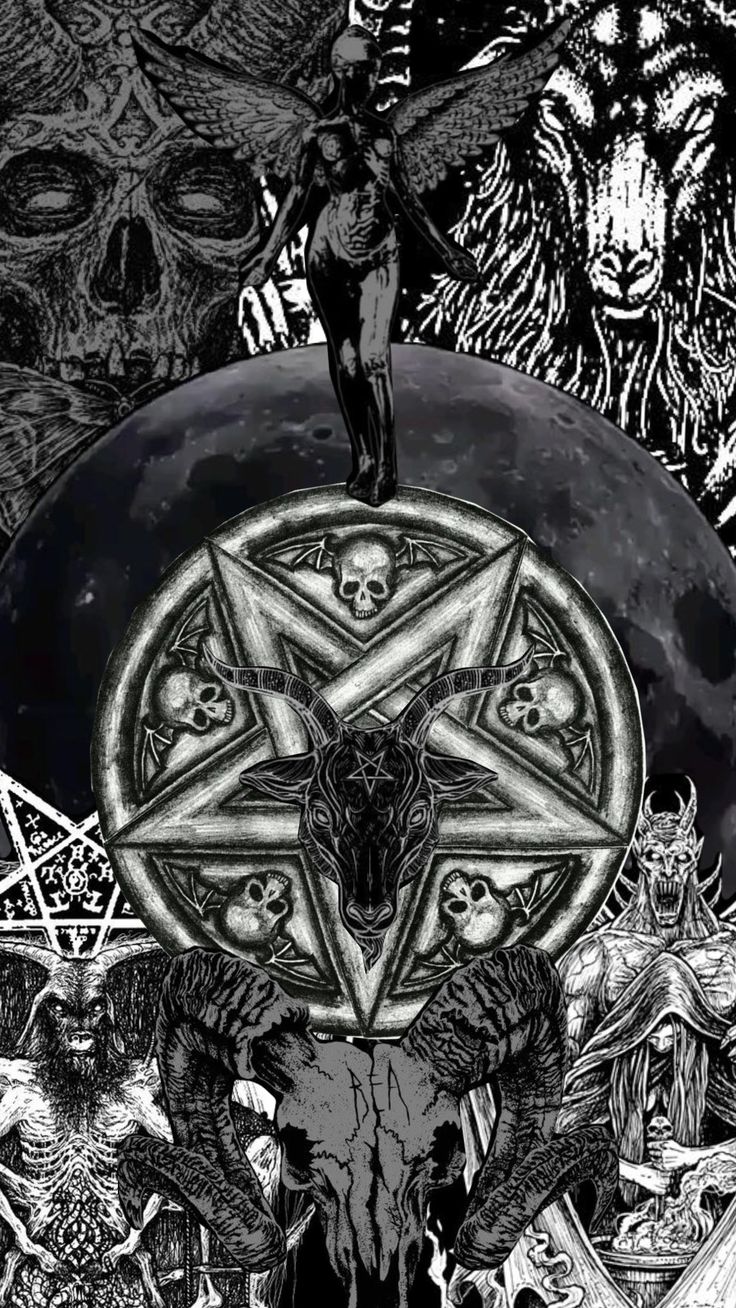 an image of a pentagramus surrounded by other demonic creatures