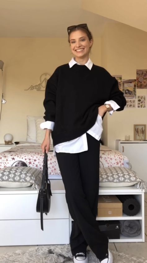 Style Désinvolte Chic, Winter Fashion Outfits Casual, Uni Outfits, Work Fits, Everyday Fashion Outfits, Casual Day Outfits, Smart Casual Outfit, Stylish Work Outfits, Casual Work Outfits