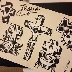 Cross Tattoo Traditional, Christian Traditional Tattoo, Traditional Christian Tattoo, Christian American Traditional Tattoos, Traditional Cross Tattoo, Traditional Tattoo Cross, Crucifix Tattoo, Tattoo Christian, Faith Tattoos