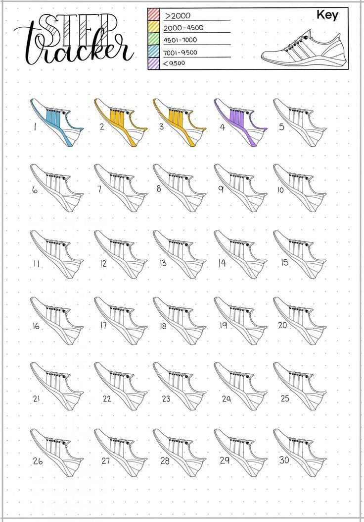 an exercise sheet with the numbers and colors for each pair of shoes, including two pairs of