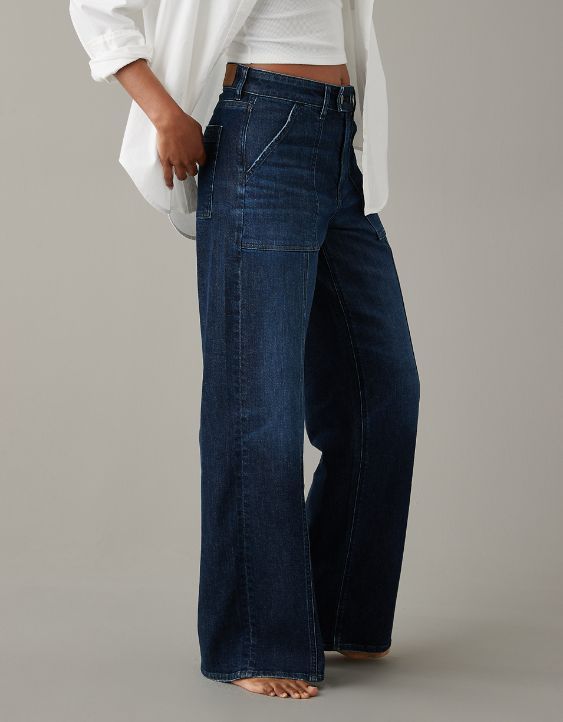 Over 40 Teacher Outfits, Blue Denim Jeans Outfit, Moda Over 50, Moda Over 40, Wide Leg Jeans Outfit, High Waisted Wide Leg Jeans, Outfits Jeans, Teacher Clothes, Fall Fashions