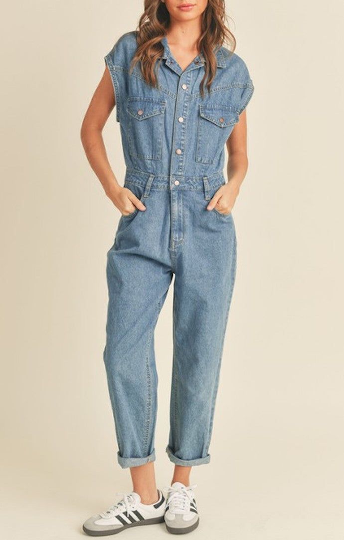 Miou Muse Denim Utility Jumpsuit Denim Utility Jumpsuit, Utility Jumpsuit, Weekend Activities, Working Hard, Denim Jumpsuit, Lay Flat, Jumpsuit, Hand Wash, Street Style