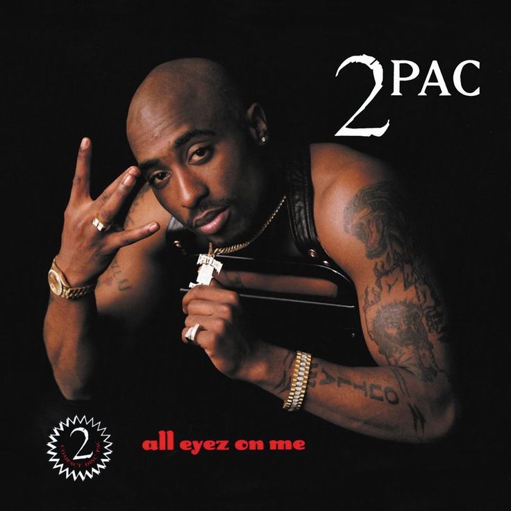 the album cover for 2pac's all eyez on me