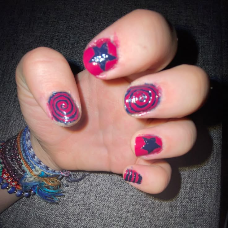 Tv Girl Nails Design, Tv Girl Nails, Album Cover Nails, Girls Nail Designs, Band Nails, Pretty Nail Polish, Punk Nails, Tv Girl, Really Cute Nails