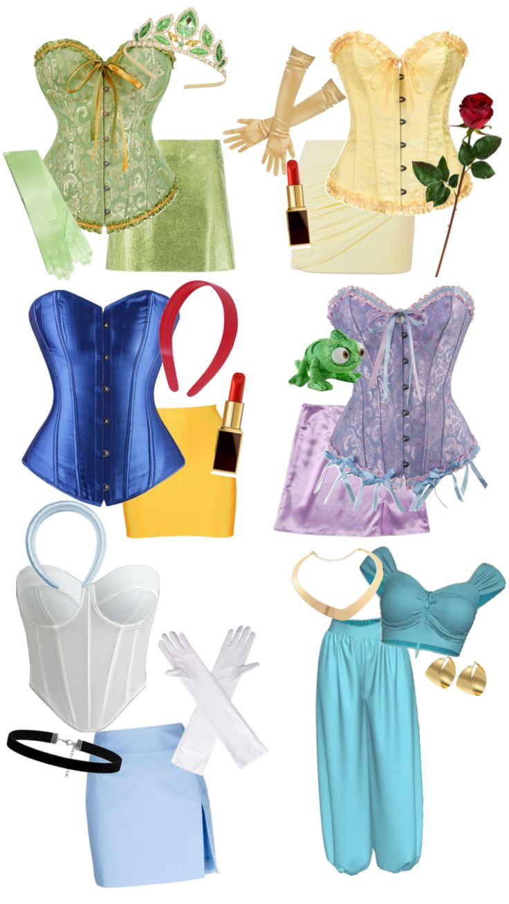 #disney #disneyprincess #disneyprincesses #snowwhite #tiana #belleandthebeast #beautyandthebeast #rapunzel #tangled #jasmine #cinderella #fyp #costume #costumeinspo #halloween #groupcostume Rapunzel Halloween Costume, Character Halloween Costumes, Rapunzel Costume, Cute Group Halloween Costumes, Matching Halloween Costumes, Classy Halloween Costumes, Princess Halloween Costume, Trio Halloween Costumes, Hot Halloween Outfits