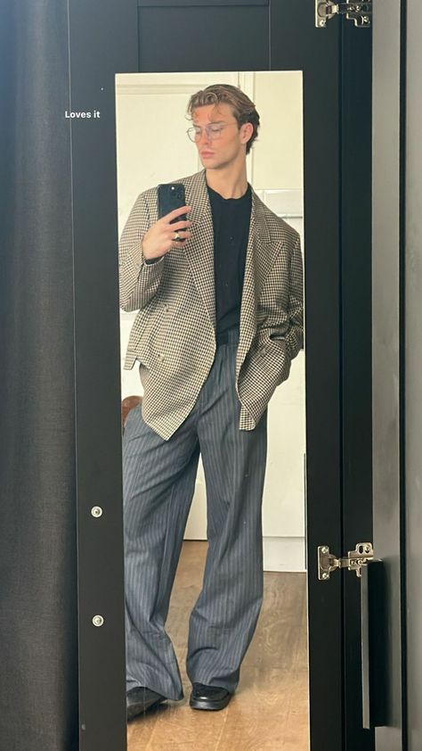 Oversized Blazer Outfit, Blazer Outfits Men, Minimalist Fashion Men, Winter Travel Outfit, Classy Outfits Men, Outfits For Men, Outfits Hombre, Korean Streetwear, Men Stylish Dress