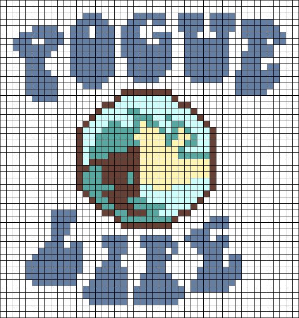 a cross stitch pattern with the earth on it