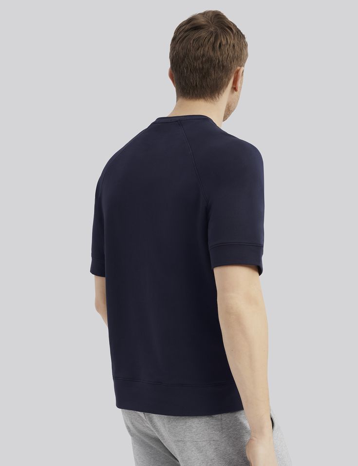 Flex Sweatshirt S/S | håndværk Crew Neck T-shirt With Ribbed Cuffs For Loungewear, Athleisure Crew Neck T-shirt With Ribbed Cuffs, Ribbed Cuffs Crew Neck T-shirt For Loungewear, Short Sleeve Sweatshirt For Loungewear, Short Sleeve Athleisure Sweatshirt For Loungewear, Short Sleeve Athleisure Sweatshirt For Lounging, Crew Neck Sports T-shirt, Sporty Sweatshirt With Raglan Sleeves For Everyday, Sporty Everyday Sweatshirt With Raglan Sleeves