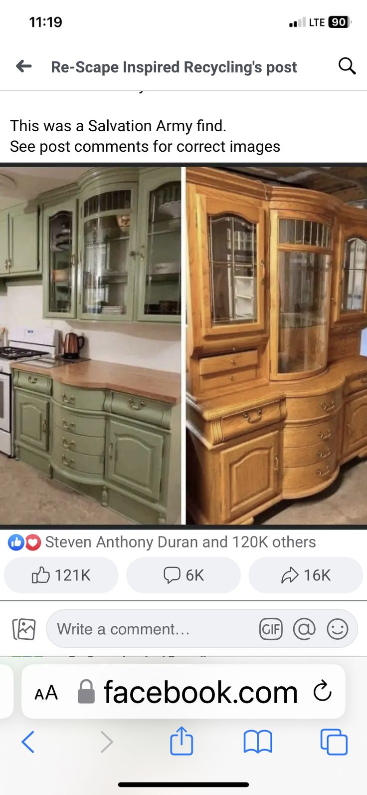 two screenshots of different types of kitchen furniture and appliances on the same page