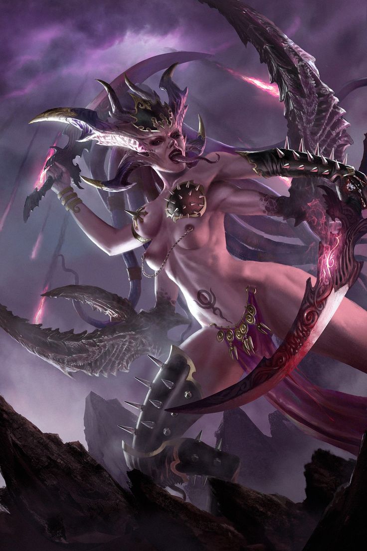 ArtStation - slannesh demon girl Fantasy Demon, Warhammer 40k Art, Warhammer Art, Warhammer 40k Artwork, Demon Girl, Demon Art, Beautiful Dark Art, Warhammer Fantasy, Art Anime