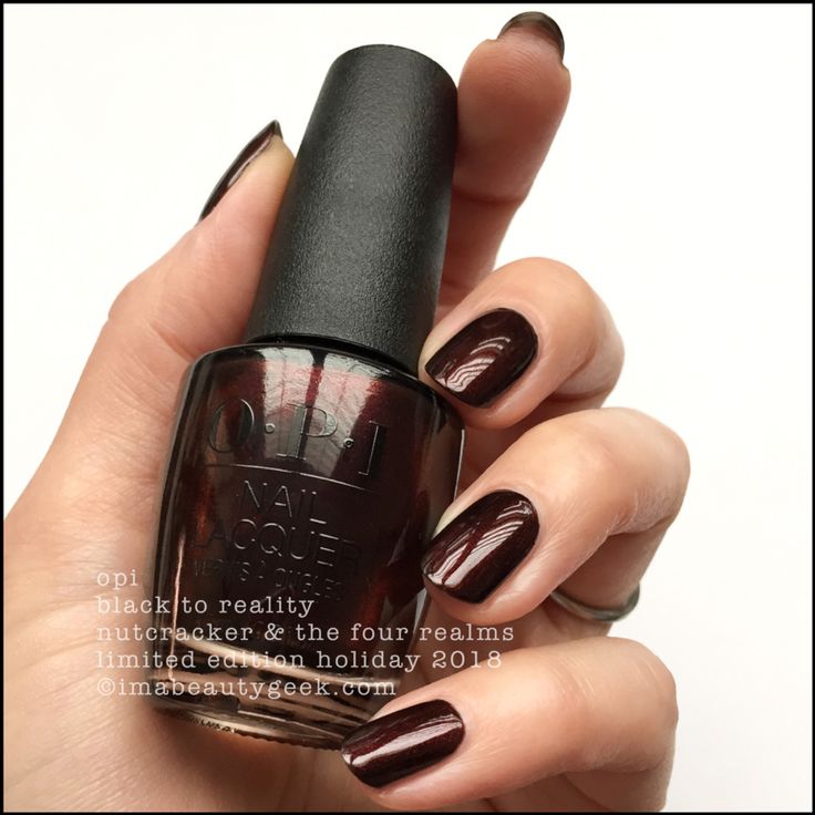 Dark Brown Nail Polish, Opi Swatches, Opi Black, Melissa Anderson, Nutcracker And The Four Realms, Sns Nails Colors, Opi Gel Nails, Brown Nail Polish, Opi Colors