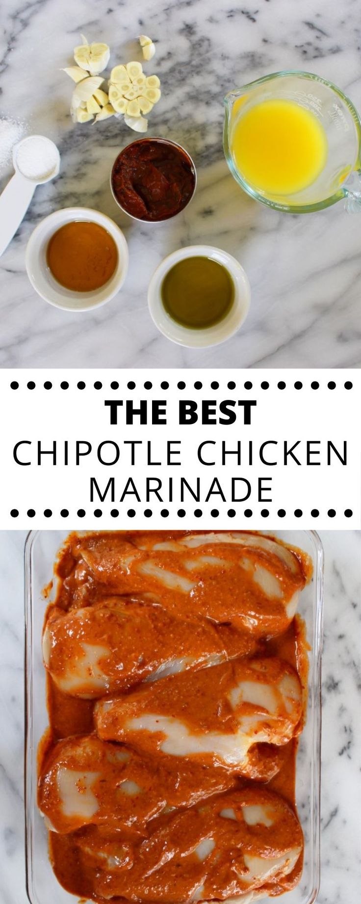 the best chipotie chicken marinade recipe is made with just three ingredients and it's ready to be eaten