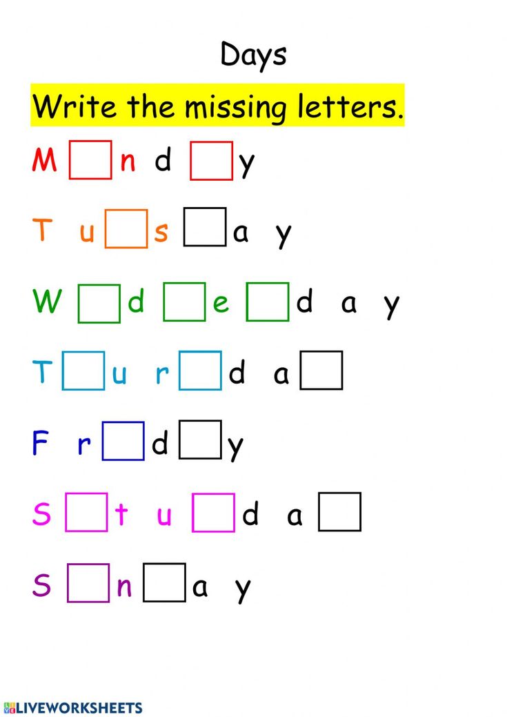 the worksheet for writing letters in different colors and styles, including one that is missing