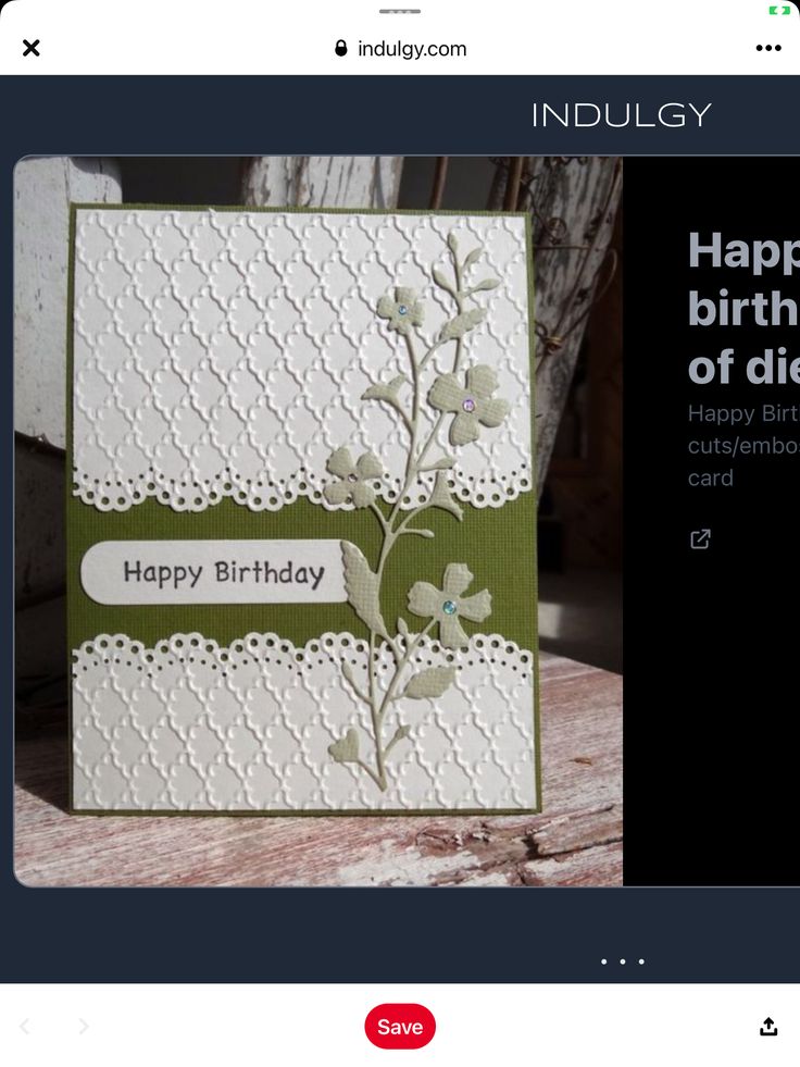 an image of a happy birthday card with flowers on it and the words happy birthday written in