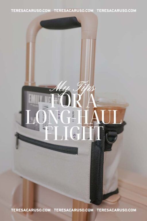 a bag that is sitting on top of a stool with the words my trip to la longhau flight