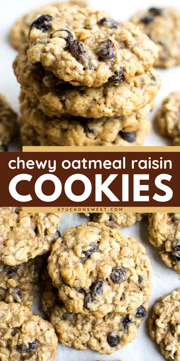 These best oatmeal raisin cookies are gonna be your favorite after-school snacks to make! This easy cookie recipe makes darn good and chewy cookies that are worthy of talking about. Tons of raisins are added for that perfect sweetness! Try it! Raisins Oatmeal Cookies, Recipes With Raisins, Best Chewy Oatmeal Cookies, Recipe With Raisins, Raisin Cookies Recipe, Chewy Oatmeal Raisin Cookies, Best Oatmeal Raisin Cookies, Chewy Oatmeal Cookies, Raisin Recipes