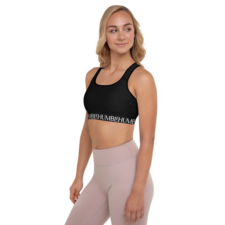 Soft moisture-wicking padded sports bra, made with extra materials in shoulder straps, and removable padding for maximum support.Perfect for low to medium intensity workouts Color Match - Perfect for all, looks especially great on skin tone types II-VI Find Your Tone • 82% polyester, 18% spandex• Fabric weight: 6.78 oz/yd² (230 g/m²), weight may vary by 5%• Sports mesh lining: 92% polyester, 8% spandex• Padding: 100% polyurethane perforated foam and 100% polyester moisture-wicking fabric• Padded Padded Sports Bra For Running With Medium Support, Padded Medium Support Running Sports Bra, Medium Support Padded Sports Bra For Running, Padded Sports Bra For Running, Functional Padded Sports Bra For Running, Padded Functional Sports Bra For Running, Compressive Padded Activewear For Sports, Black Sports Bra With Built-in Padding For Training, Black Sports Bra With Built-in Padding For Gym