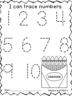 a printable worksheet for numbers to practice counting