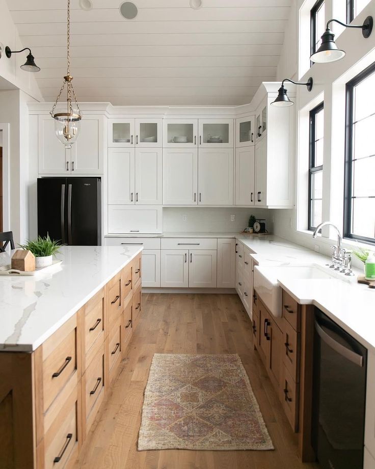 the kitchen is clean and ready for us to use in its new owner's home