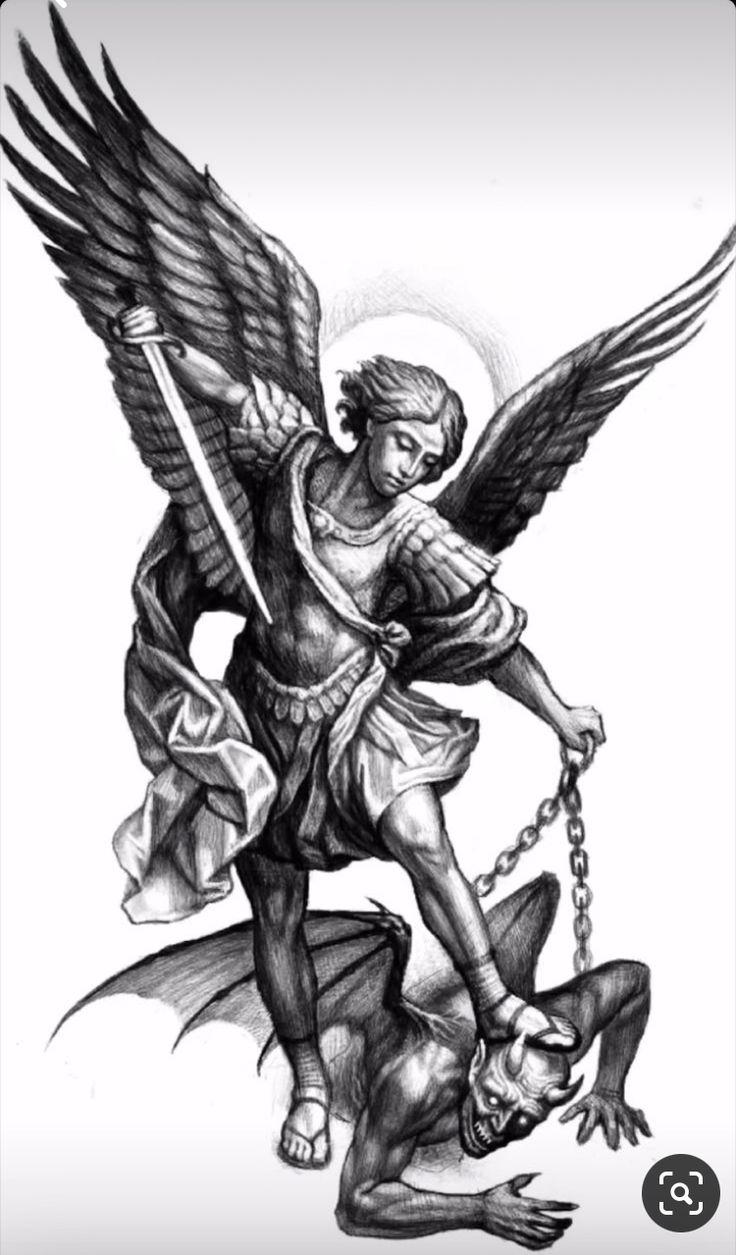 Arch Angel Tattoo Saint Michael, Saint Michael Drawing Art, Arc Angel Tattoo Design, Michael Defeating Lucifer Tattoo, St Francis Tattoo Design, St Michael Tattoo Chest, Arc Angle Michael Tattoo, Chapel Tattoo Design, Saint Micheal Tattoo Design