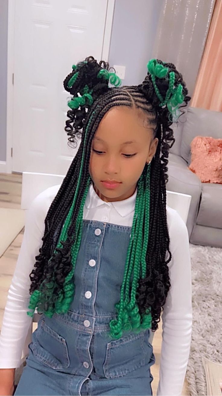 Black Kids Braids Hairstyles, Lil Girl Hairstyles, Kid Braid Styles, Cute Braided Hairstyles, Cute Box Braids Hairstyles, Berry Ave, Girls Hairstyles Braids, Black Kids Hairstyles, Braid Ideas