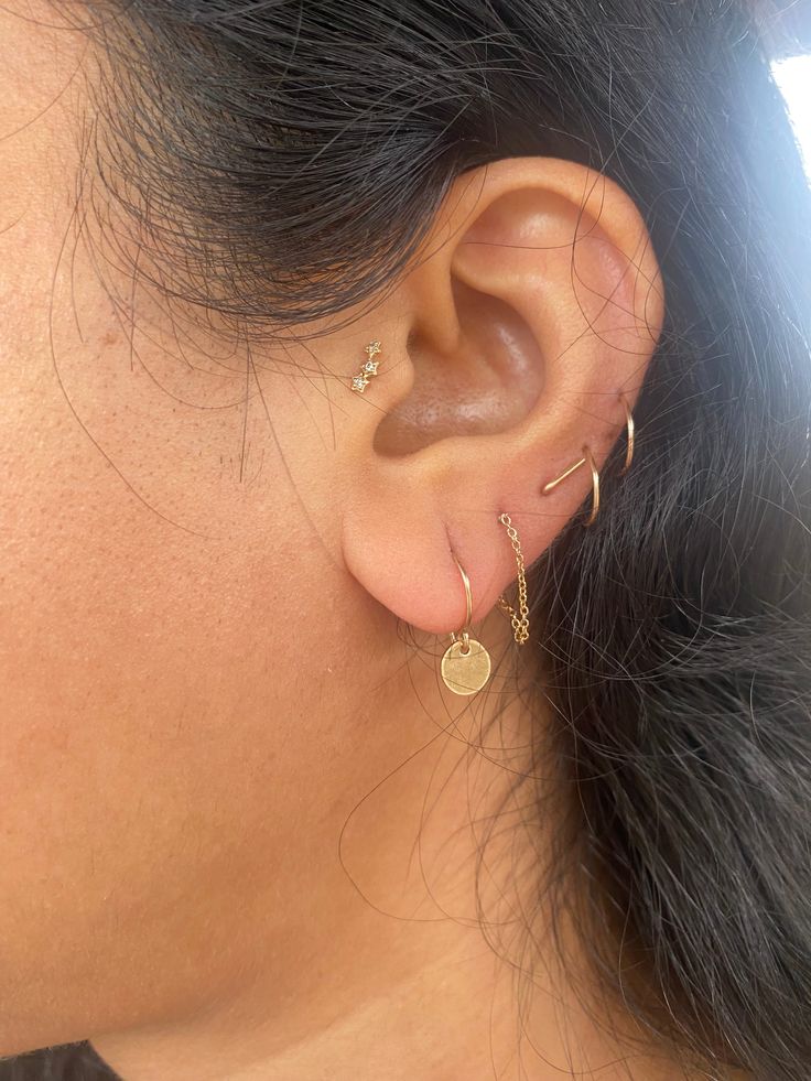 Sometimes simple is best. These ultra lightweight petite dangles are ideal when you just want a tiny bit of movement and shimmer on your ears. These earrings also utilize a lighter weight ear wire, so are also ideal for people newer to wearing dangle earrings. Stacker Rings, Classic Earrings, Ear Wire, Link Bracelets, Ear Piercings, Sterling Silver Earrings, Confetti, Piercings, Gold Filled