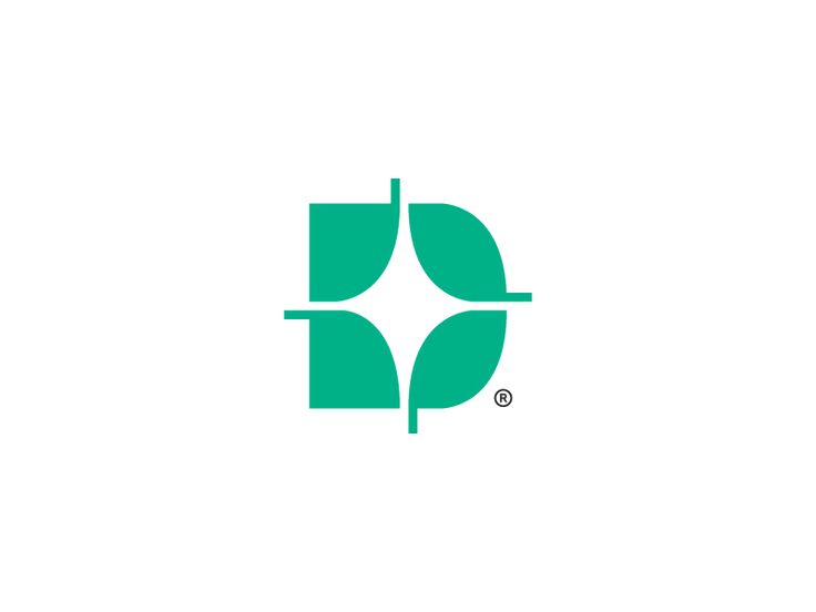 a green logo with leaves on it