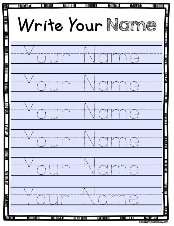 a handwriting paper with the words write your name