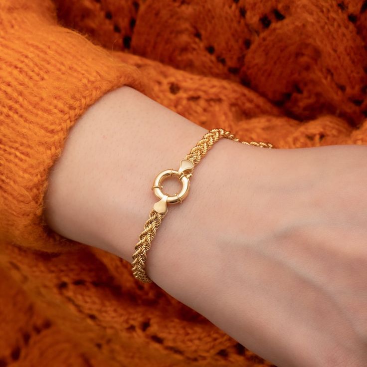 Buy Rope Chain Bracelet, 14K Real Solid Gold, Twisted Chain,real Gold Braided Rope, Yellow Gold Chain Bracelet for Women , Valentine's Day Gift Online in India - Etsy Gold Chain Bracelet For Women, Delicate Gold Bracelet, Chain Bracelet For Women, Gold Bracelet Simple, Real Gold Chains, Latest Bracelets, Twisted Chain, Gold Chain Bracelet, Gold Jewelry Simple Necklace